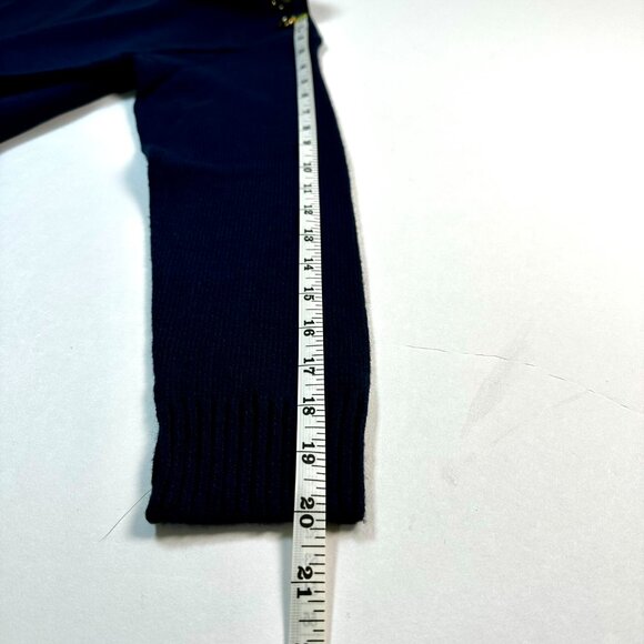 NEW | Talbots Blue Mockneck Sequin Reindeer Sweater NWT | S Petite | Holiday - Picture 12 of 13